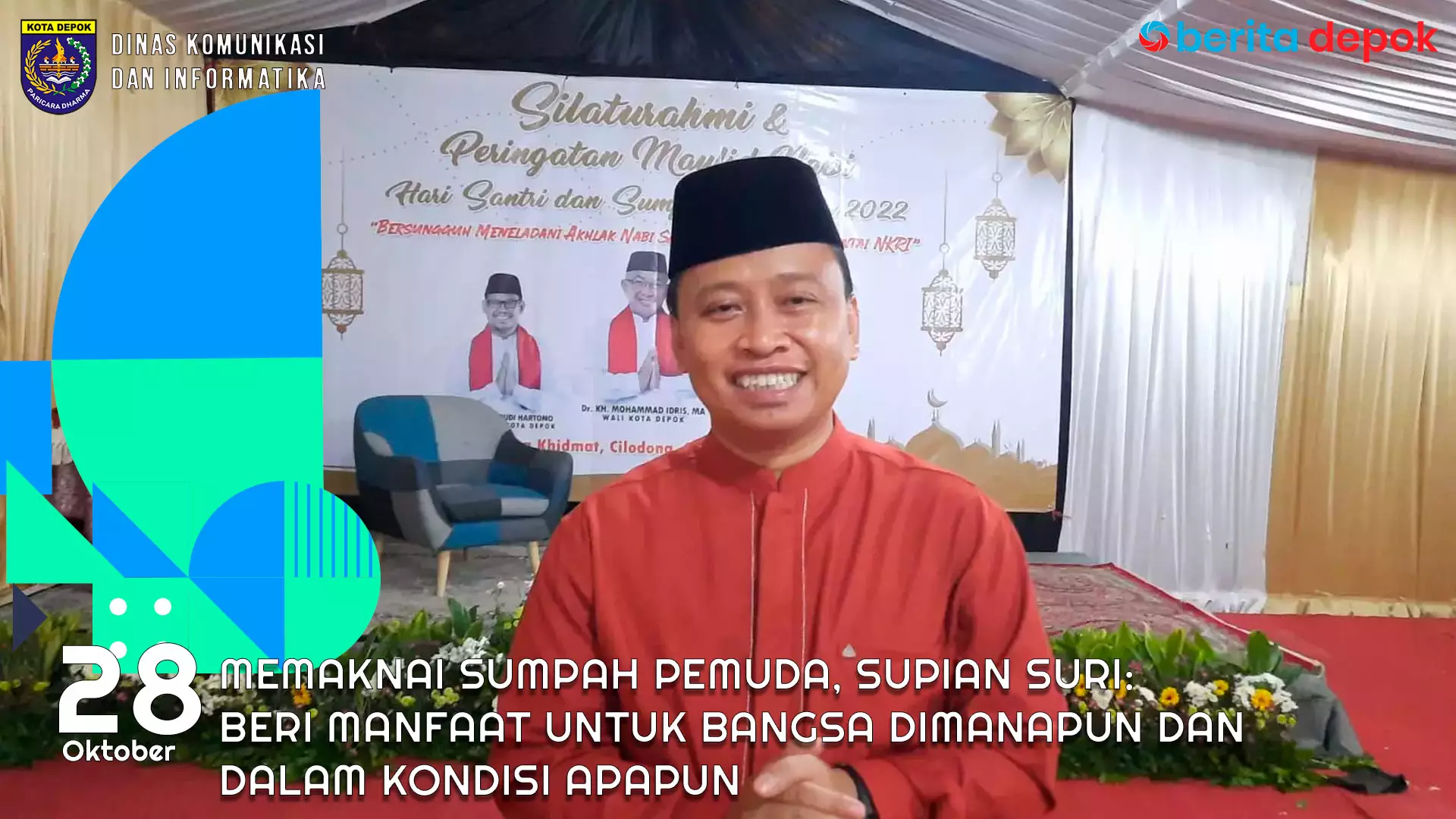 Video: Memaknai Sumpah Pemuda, Supian Suri: Beri Manfaat untuk Bangsa Dimanapun dan dalam Kondisi Apapun