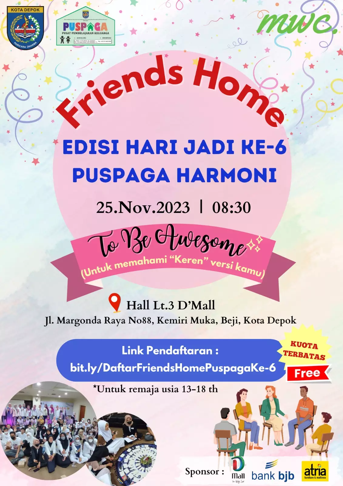 Friend's Home For Milad Puspaga Harmoni ke-6 Segera Digelar, Ini Cara Daftarnya!