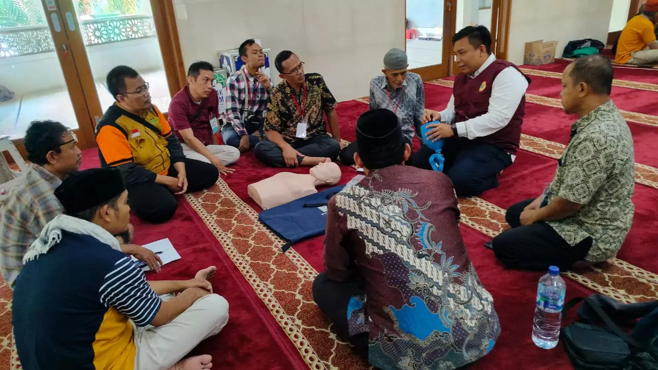 Puluhan Pengurus Masjid se-Panmas Dilatih Terampil Berikan Bantuan Hidup Dasar