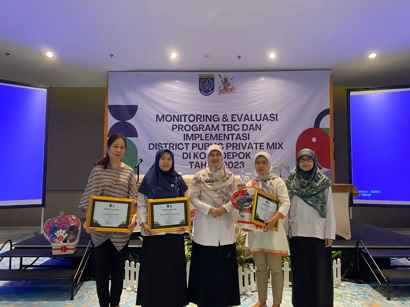 Berhasil Implementasi Program TB, Tiga Fasyankes di Depok Diganjar Penghargaan