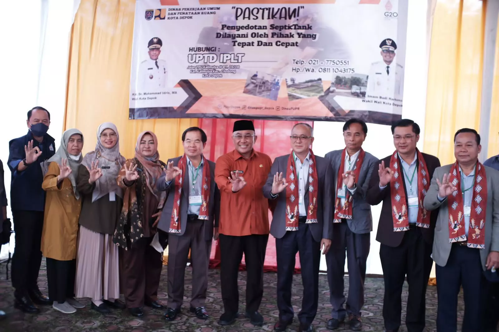 Pengelolaan Limbah dan Sanitasi IPLT Kota Depok Dipelajari Delegasi Negara Laos