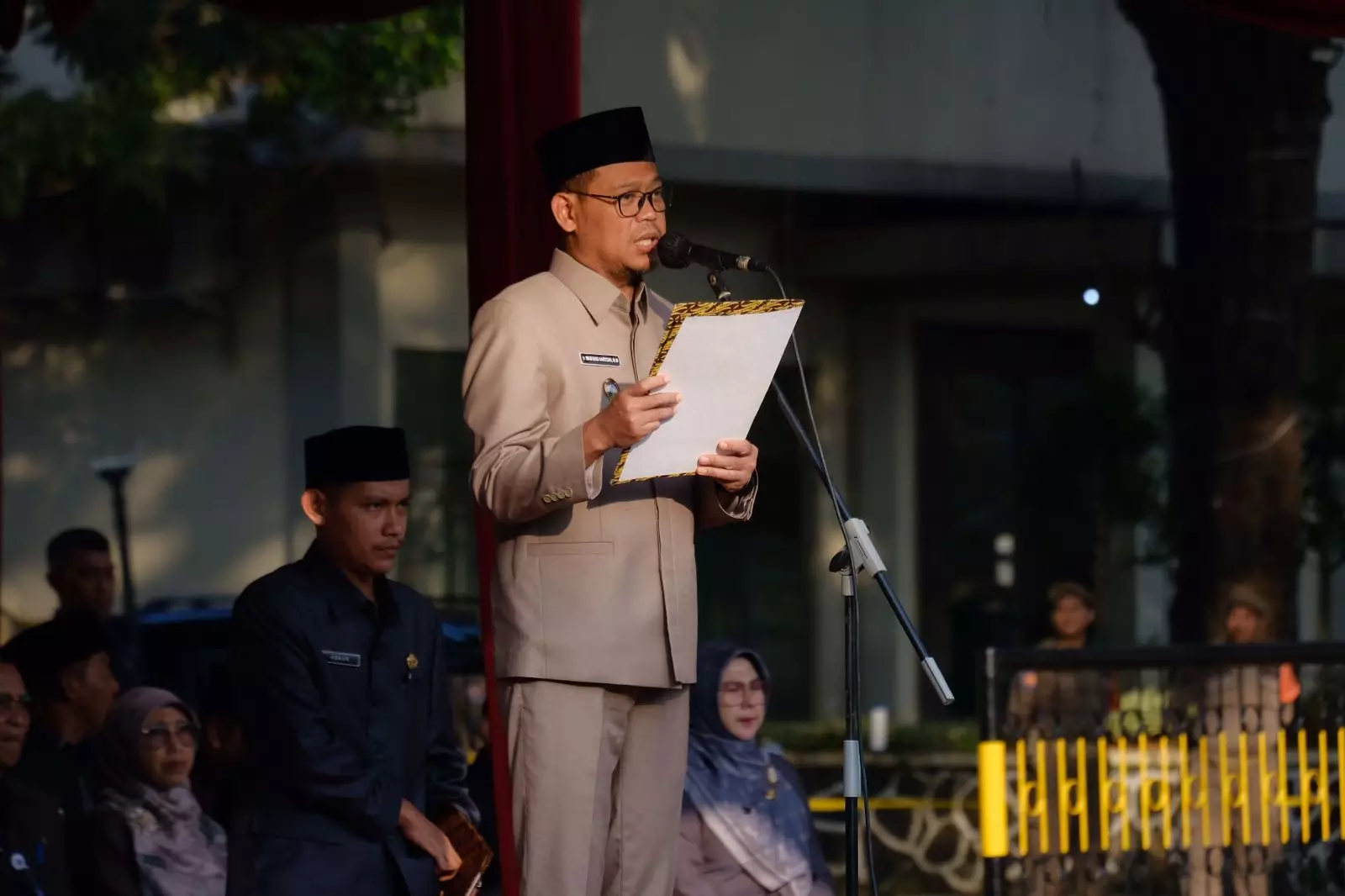 Bang Imam Bacakan Sambutan Presiden RI saat Upacara Hari Lahir Pancasila