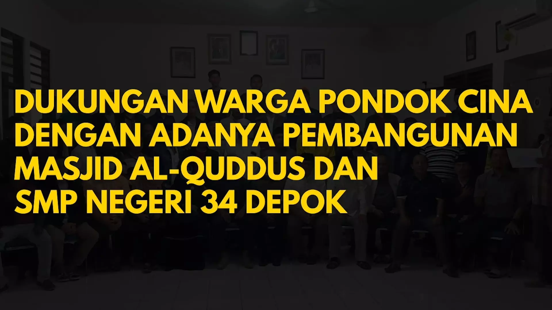 Video: Kata Warga Pocin Terkait Pembangunan Masjid Al Quddus dan SMP Negeri 34 Depok