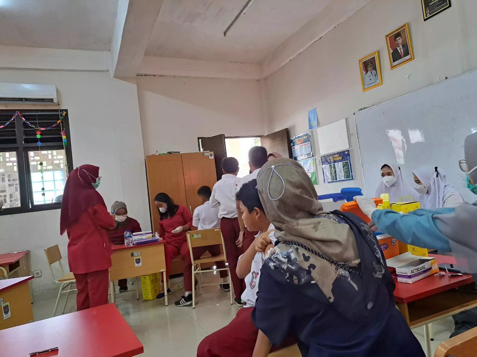 Bulan Imunisasi Anak Sekolah, UPTD Puskesmas Pancoran Mas Bidik 4.101 Siswa