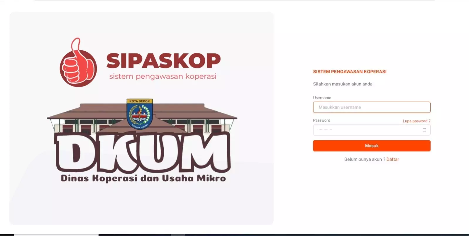 Permudah Pengawasan Koperasi, DKUM Depok Gunakan SIPASKOP