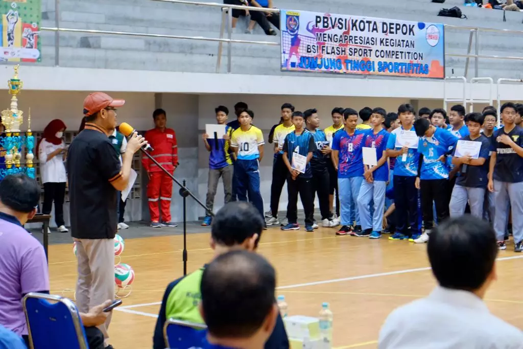 Buka Kompetisi Voli, Wakil Wali Kota Depok Berpesan Junjung Tinggi Sportivitas