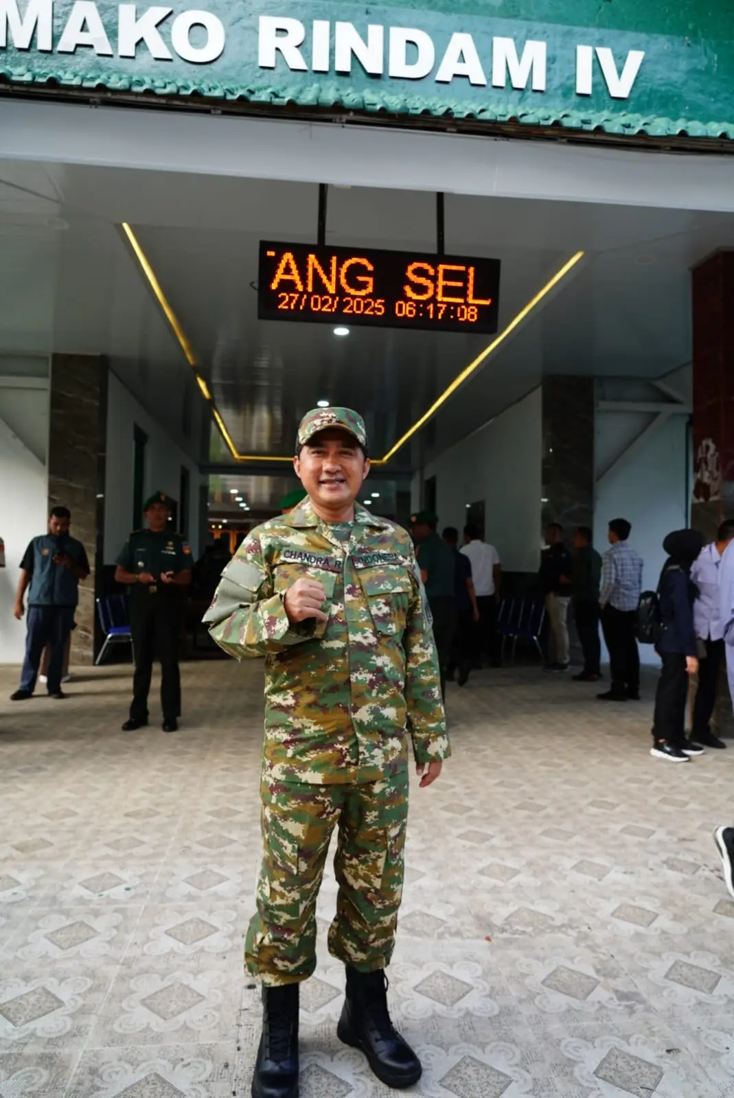 Tiba di Akmil Magelang, Chandra Rahmansyah Berseragam Komcab Siap Ikuti Retret