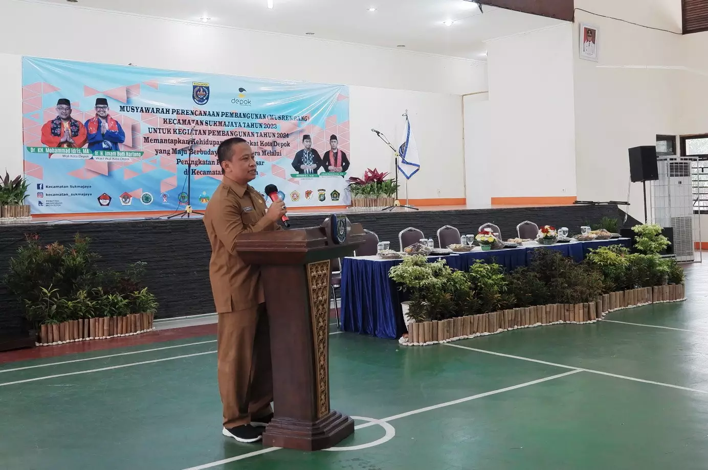 Sekda Hadiri Musrenbang Kecamatan Sukmajaya Tahun 2024