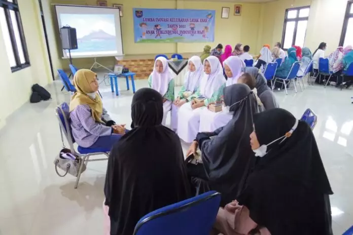 Cinangka Jalani Verifikasi Lapangan Lomba KLA Tingkat Kota Tahun 2022