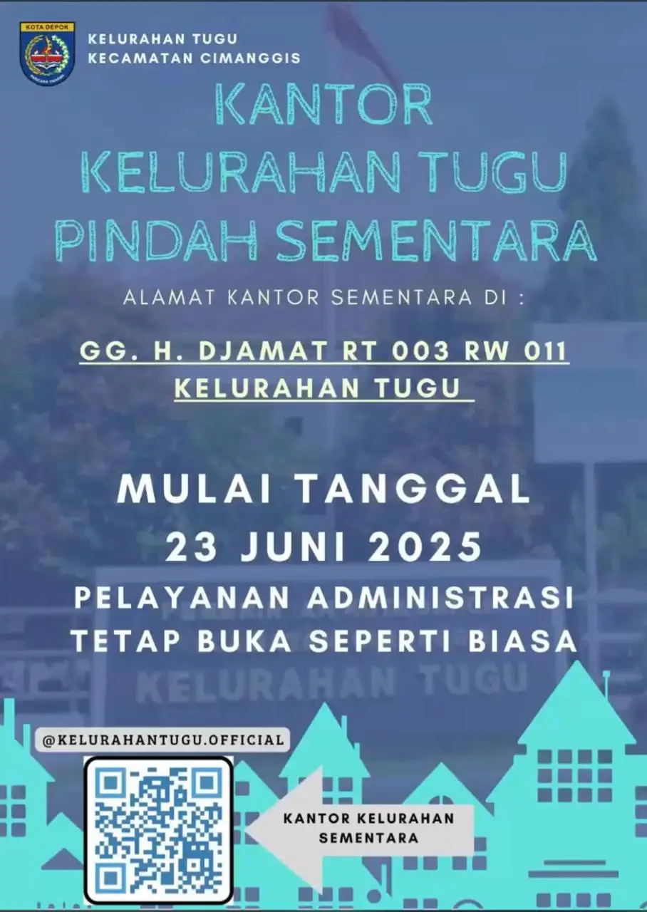 Kantor Kelurahan Tugu Sedang Direnovasi, Pelayanan Publik Pindah Sementara