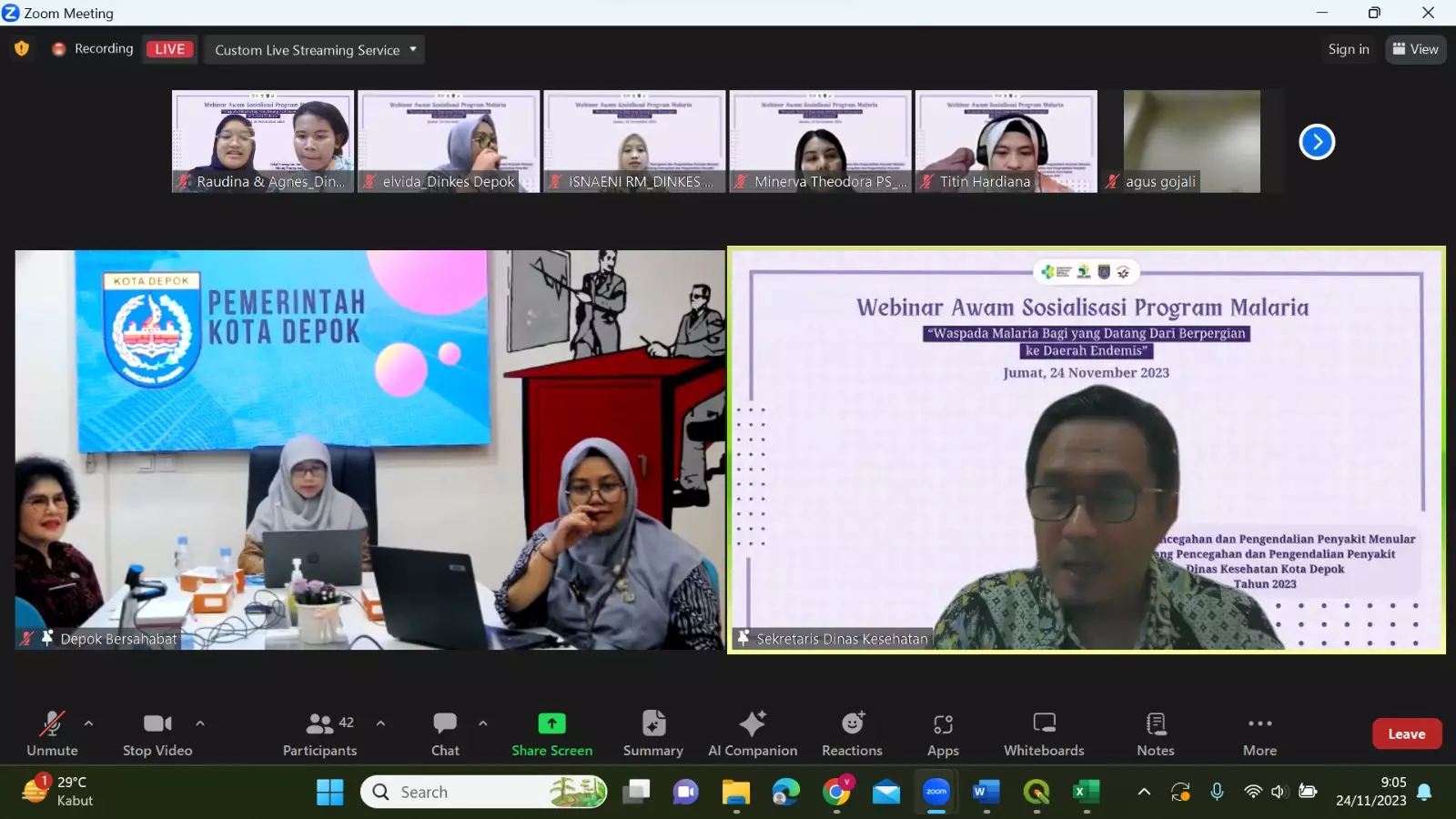 Dinkes Depok Adakan Webinar, Sambut Hari Malaria dan HKN