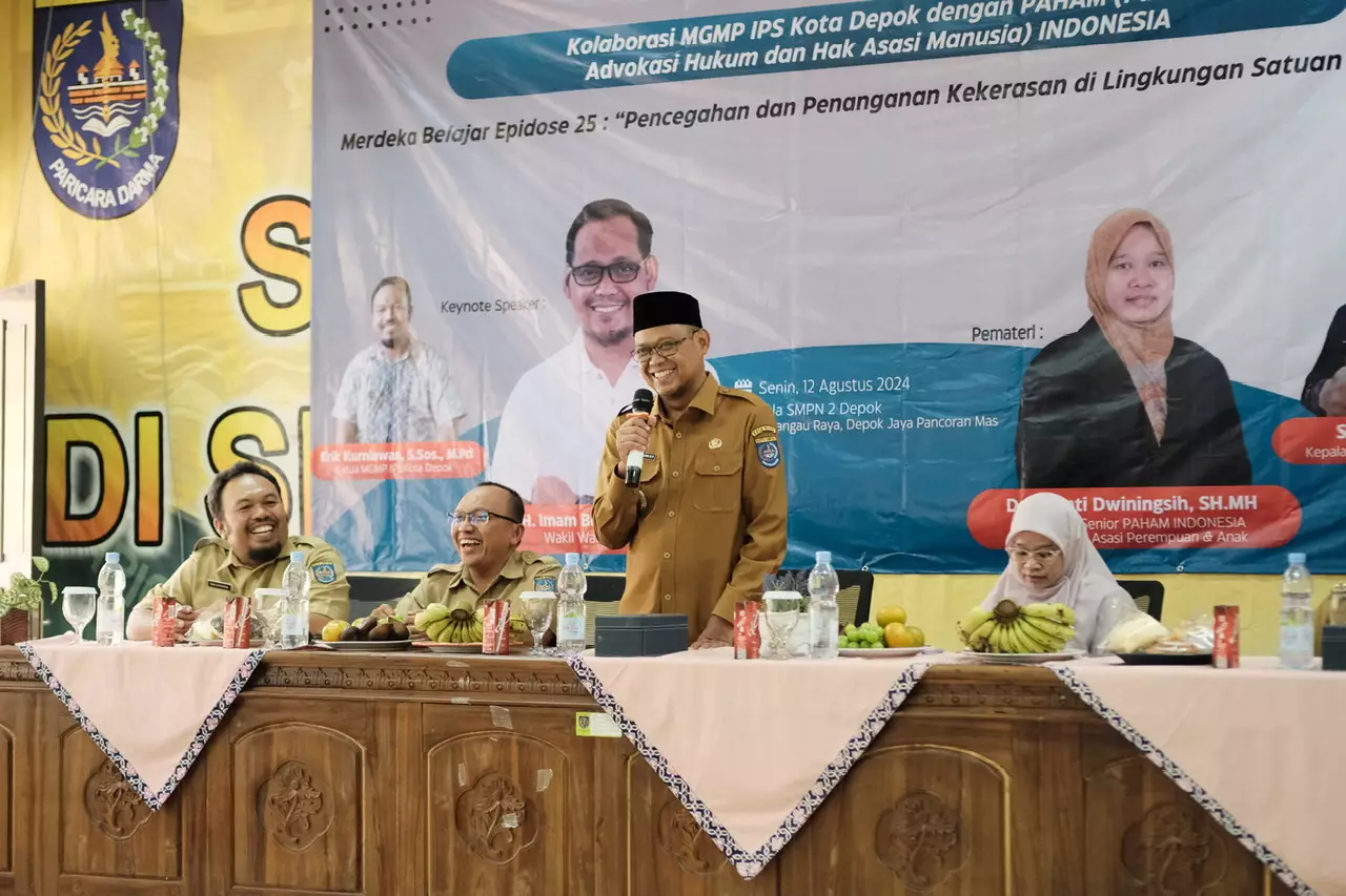 Wakil Wali Kota Depok Hadiri Sosialisasi Pencegahan Kekerasan di Lingkungan Satuan Pendidikan