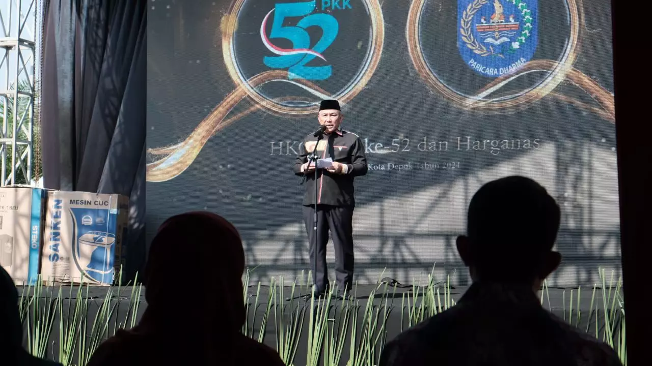 Buka Peringatan HKG PKK ke-52, Wali Kota Depok: Mewujudkan Keluarga Sejahtera Menuju Indonesia Maju