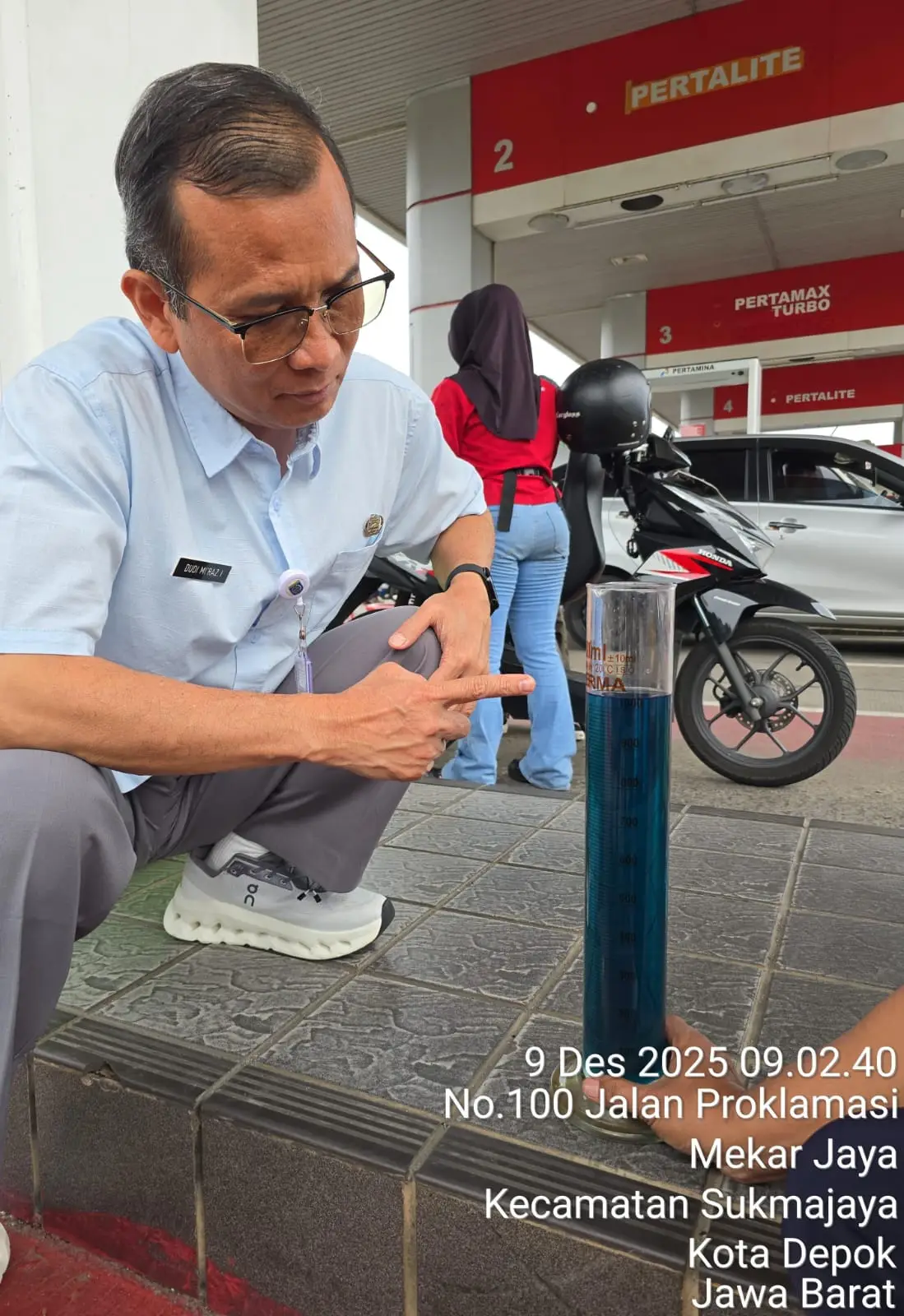 Disdagin Depok Cek Pom Ukur SPBU Sukmajaya Usai Keluhan Warga