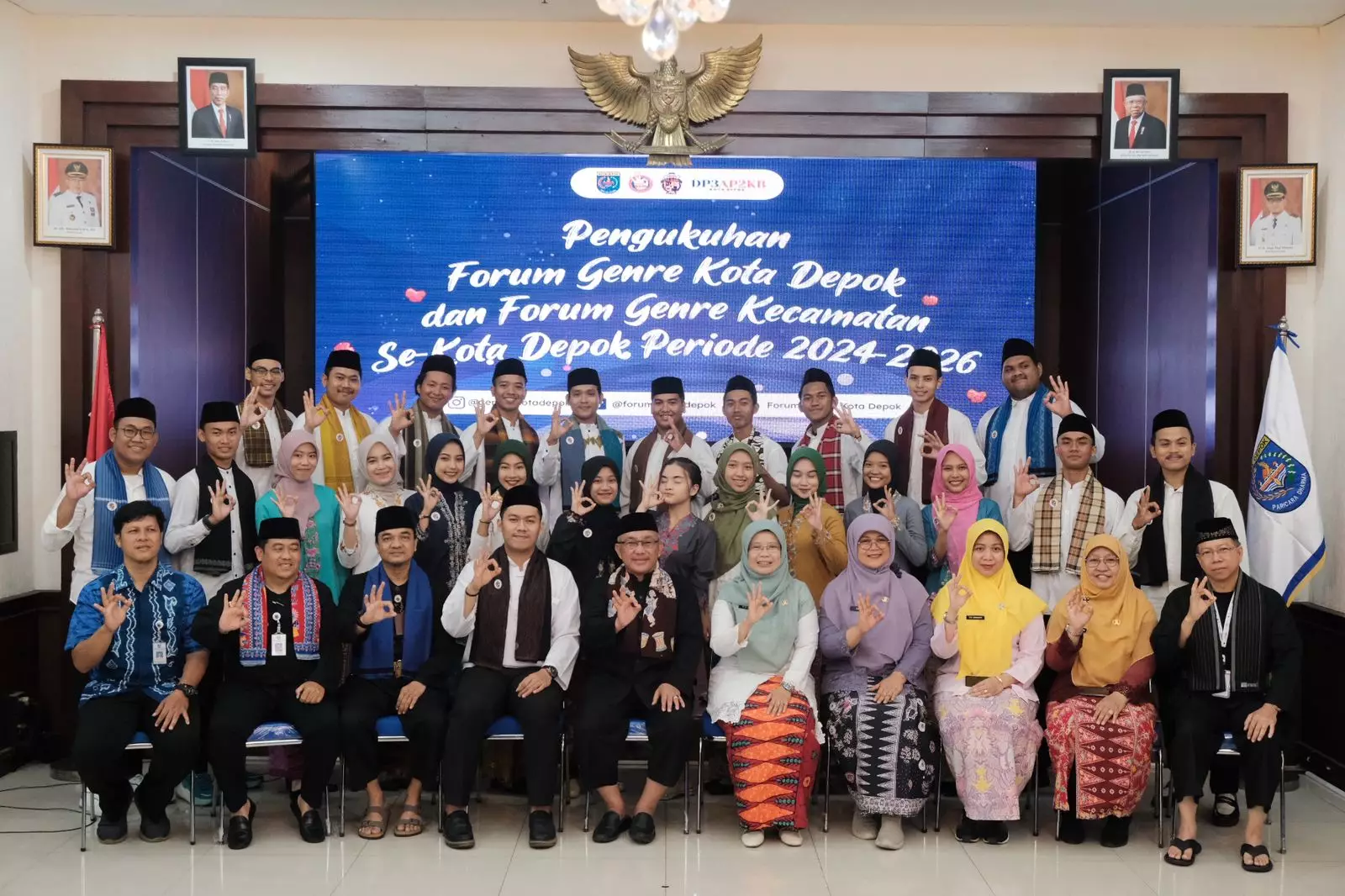 Komitmen Bina Generasi Muda, Kiai Idris Kukuhkan Pengurus Forum Genre Kota Depok