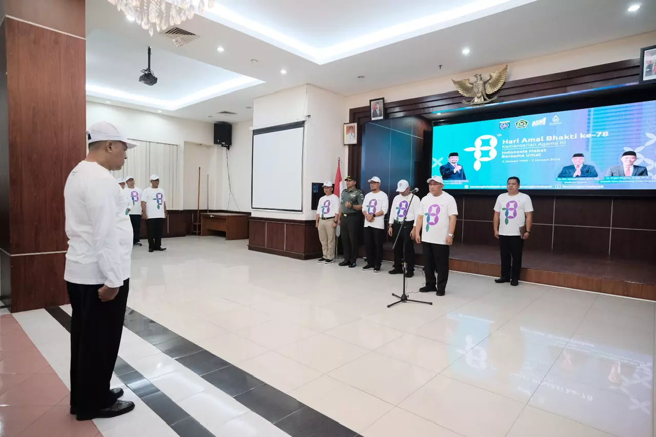 Kemenag Depok Gelar Apel Peringatan Hari Amal Bakti ke-78