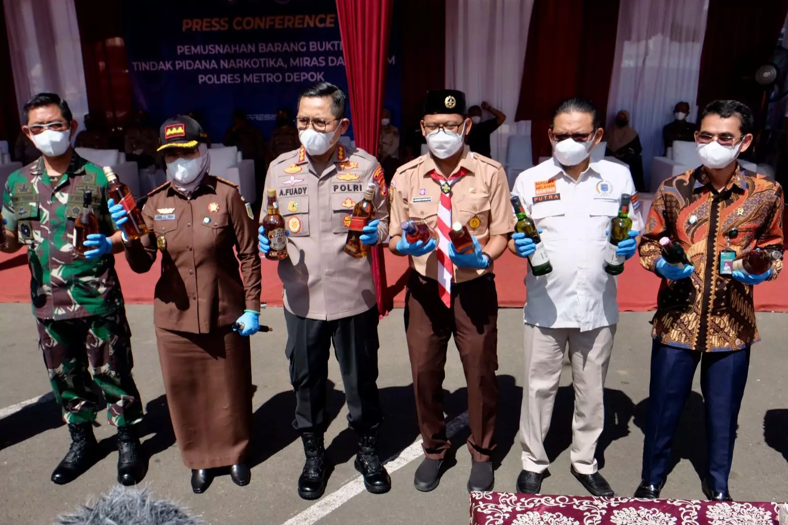 Bang Imam Apresiasi Pemusnahan Barbuk Perkara oleh Polres Metro Depok