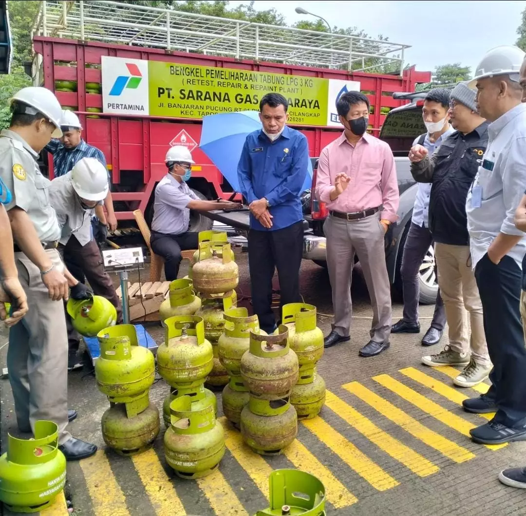 Cek Isi 125 Tabung LPG 3 Kg di SPBE Adikarya, Disperdagin: Semuanya Aman dan Masih dalam Batas Toleransi