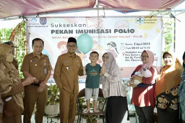 Wakil Wali Kota Resmikan Pencanangan Imunisasi PIN Polio di Posyandu Sedap Malam