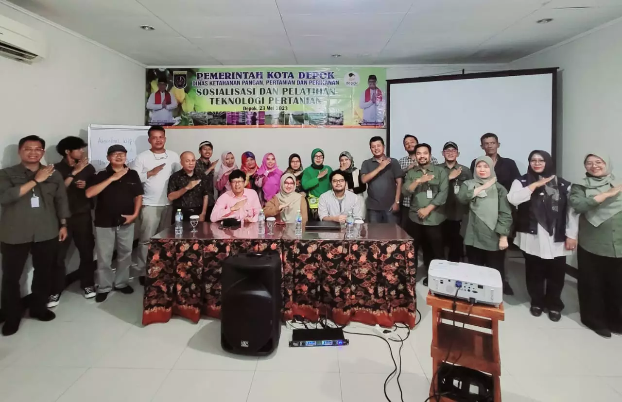 Puluhan Pelaku Pertanian di Depok Diberi Pelatihan Integrated Urban Farming