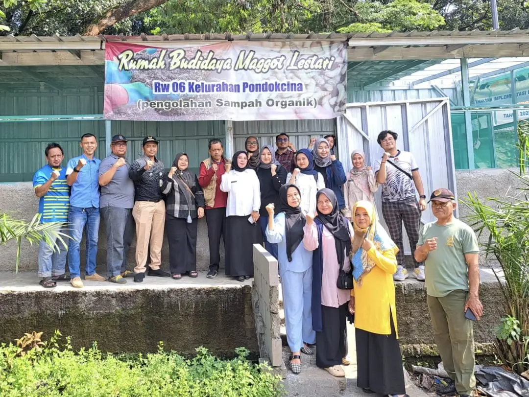 Kelola Sampah Organik, Warga RW 06 Pocin Kini Punya Hanggar Maggot
