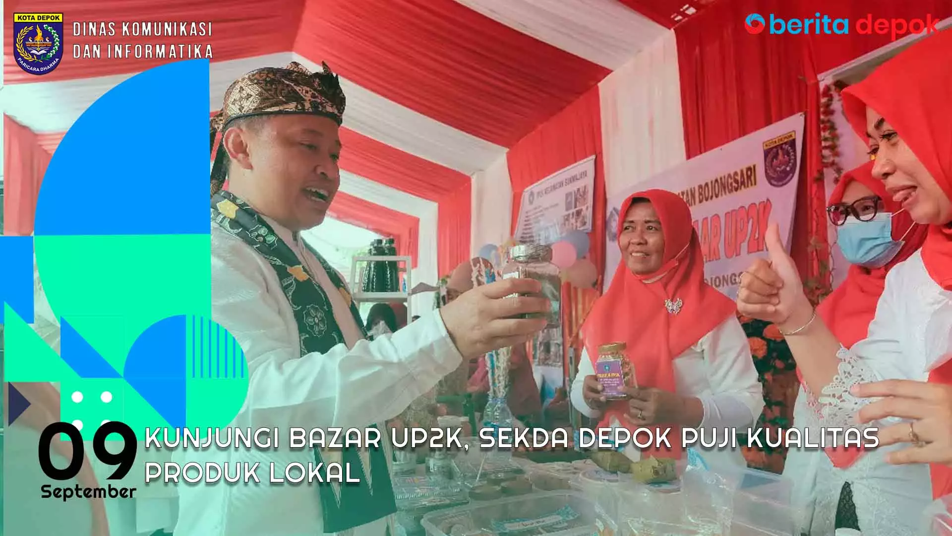 Video: Kunjungi Bazar UP2K, Sekda Depok Puji Kualitas Produk Lokal