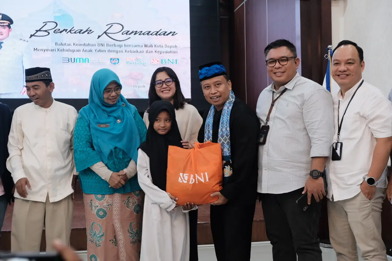 Wali Kota Depok Hadiri Santunan Yatim Oleh BNI Persero