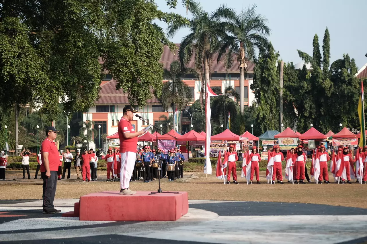 Pemkot Depok Gelar Apel Pagi ASN Bernuansakan Merah Putih