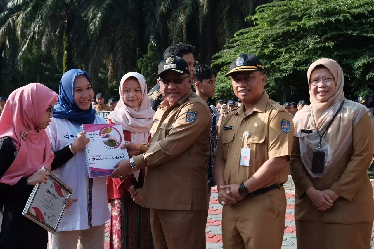 DP3AP2KB Depok Launching Modul Sekolah Pra Nikah Huruf Braile