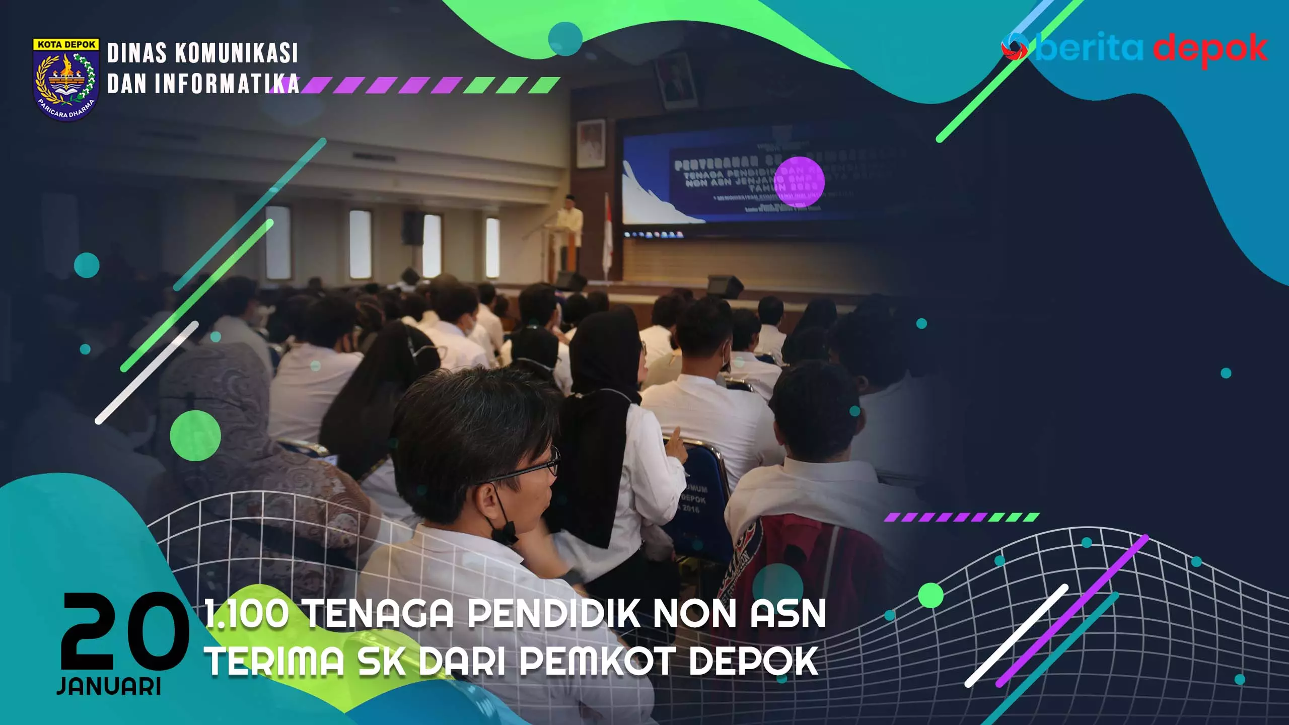 Video: 1.100 Tenaga Pendidik Non ASN Terima SK dari Pemkot Depok