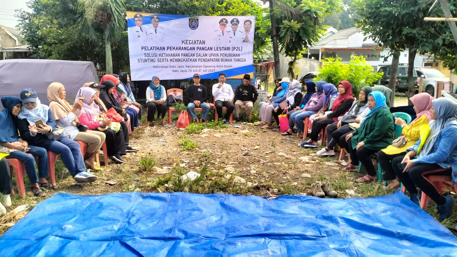 Warga Ratujaya Dilatih Bercocok Tanam Topang Ketahanan Pangan Rumah Tangga