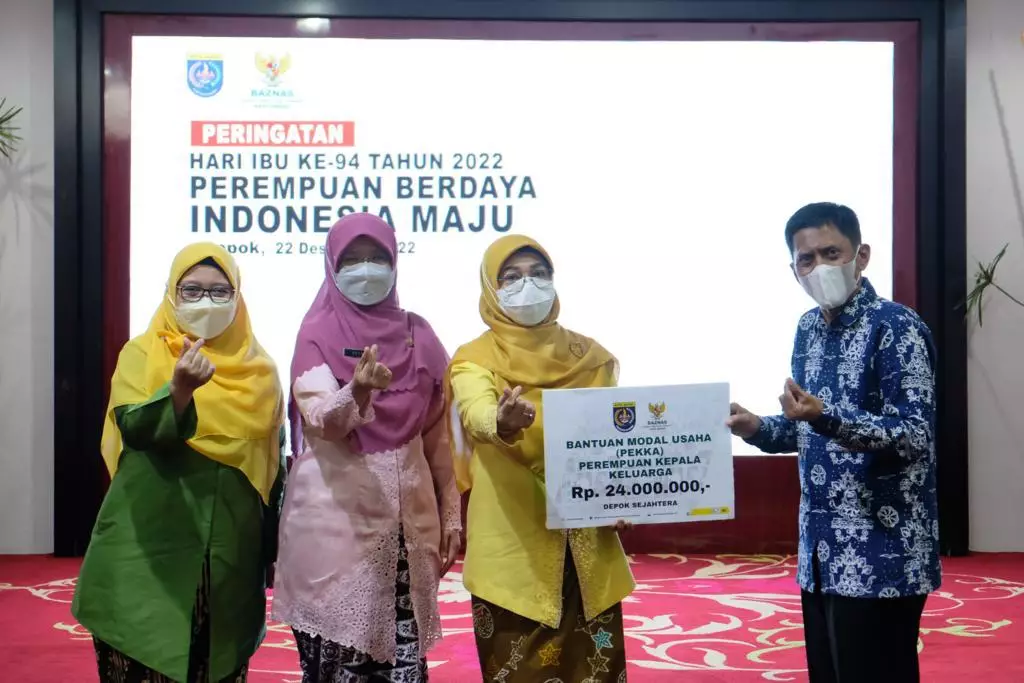 Peringati Hari Ibu, BAZNAS Depok Berikan Bantuan Modal Usaha Kepada 24 PEKKA