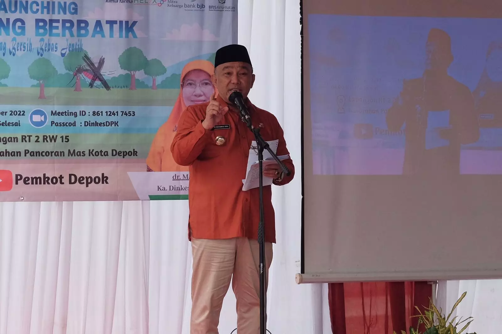 Cegah DBD, Wali Kota Depok Luncurkan Kampung Berbatik di Pancoran Mas dan Beji