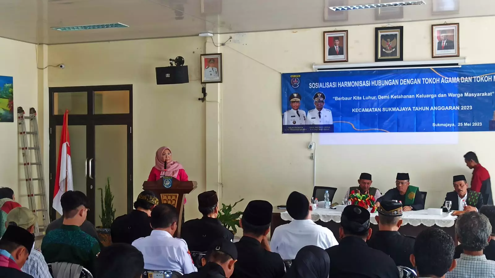 Jaga Kerukunan, Kecamatan Sukmajaya Perkuat Sinergitas dengan Sejumlah Elemen