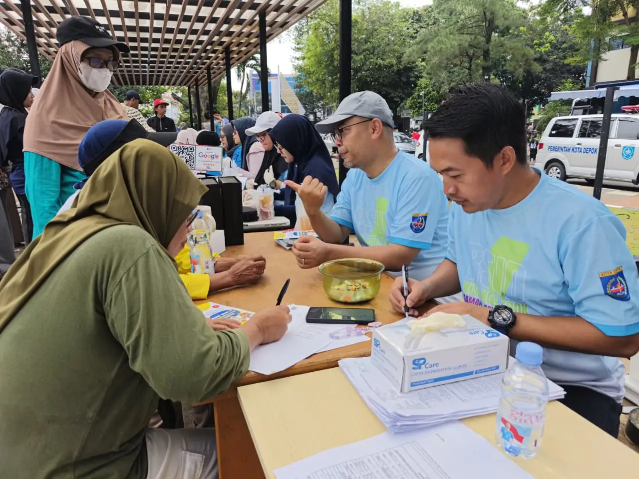 RSUD KiSA dan Puskesmas Gelar Cek Kesehatan Gratis di CFD Kota Depok