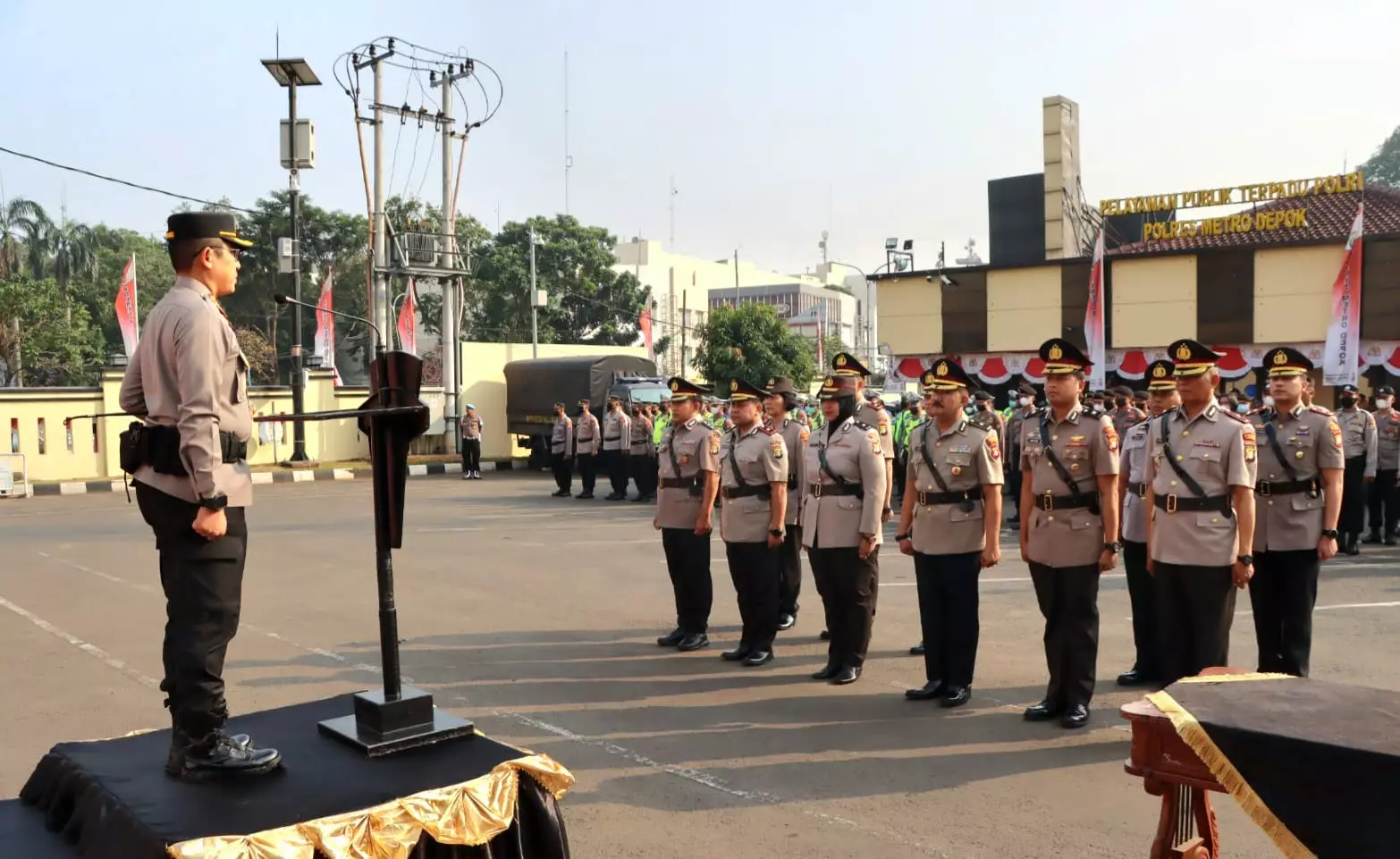 Ini Daftar Pamen yang Pindah Tugas ke Polres Metro Depok