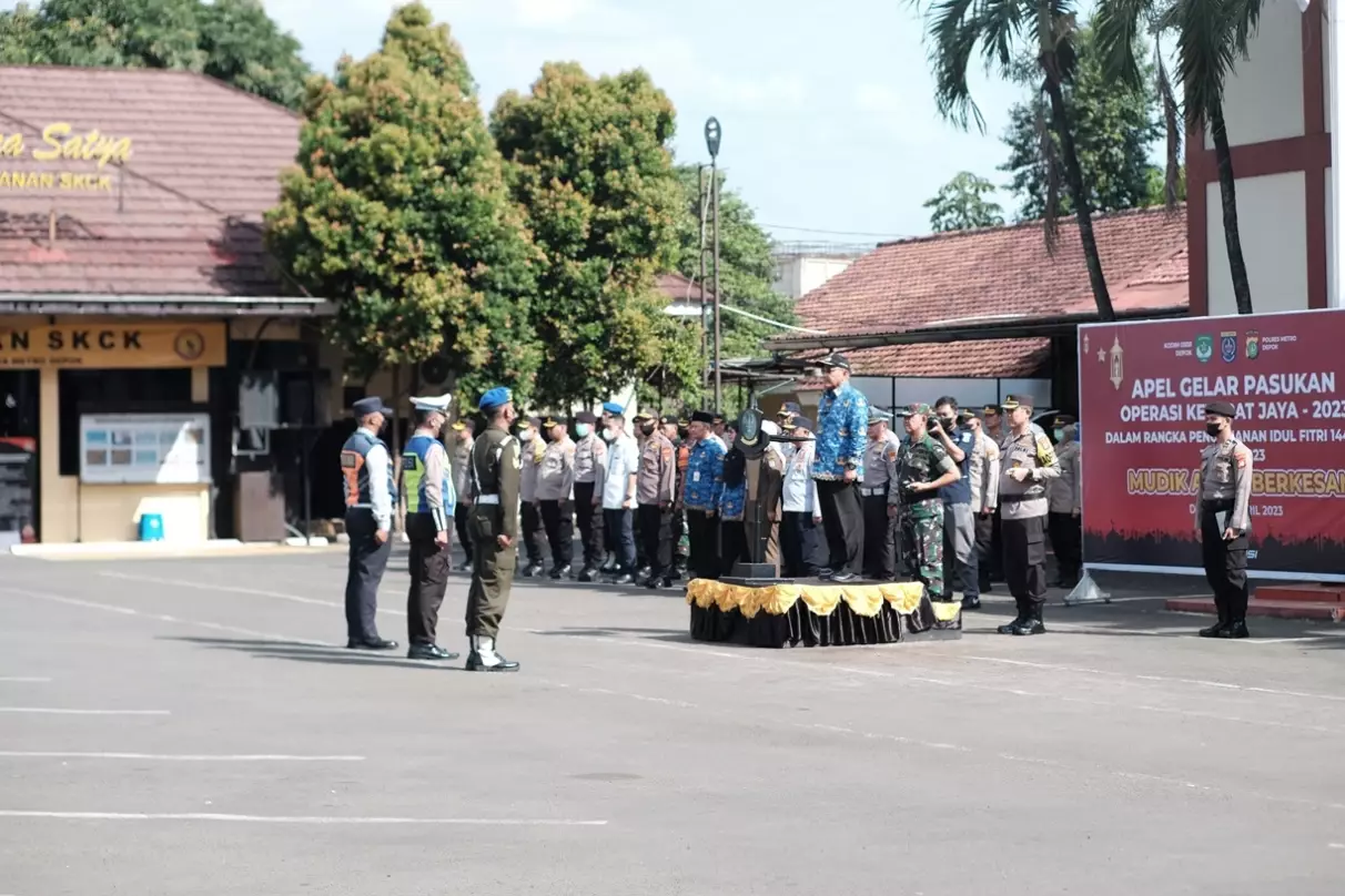 Pemkot Depok Bersama TNI-Polri Gelar Apel Operasi Ketupat Jaya 2023