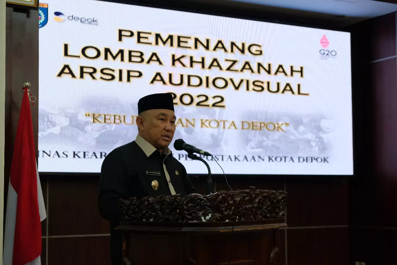 Wali Kota Depok Serahkan Hadiah Pemenang Lomba Khazanah Arsip Audiovisual Tahun 2022