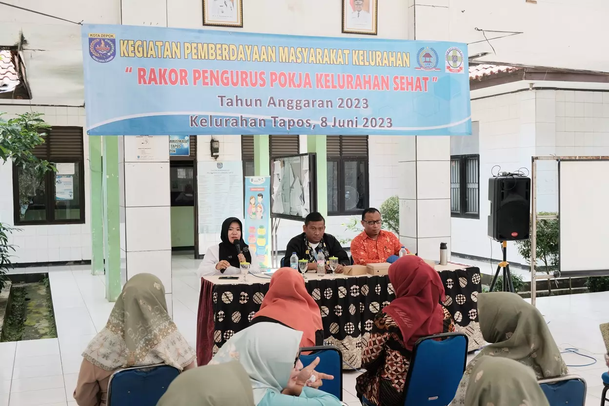 Kelurahan Tapos Gelar Rakor Pokja Kelurahan Sehat