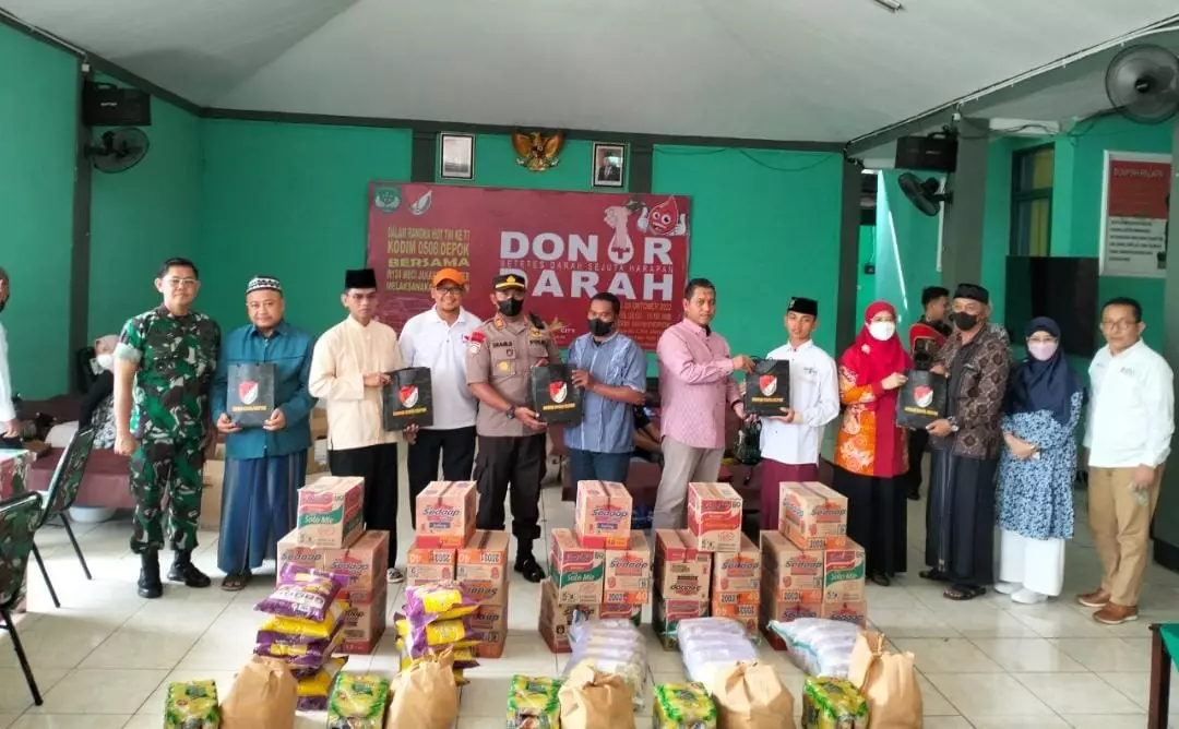 Peringati HUT ke-77 TNI, Kodim Depok Gelar Bakti Sosial