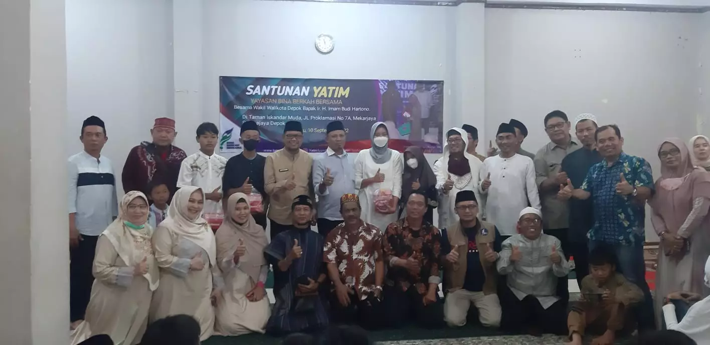 Santuni Anak Yatim, Wakil Wali Kota Depok Apresiasi Kepedulian Alumni Gontor 1996