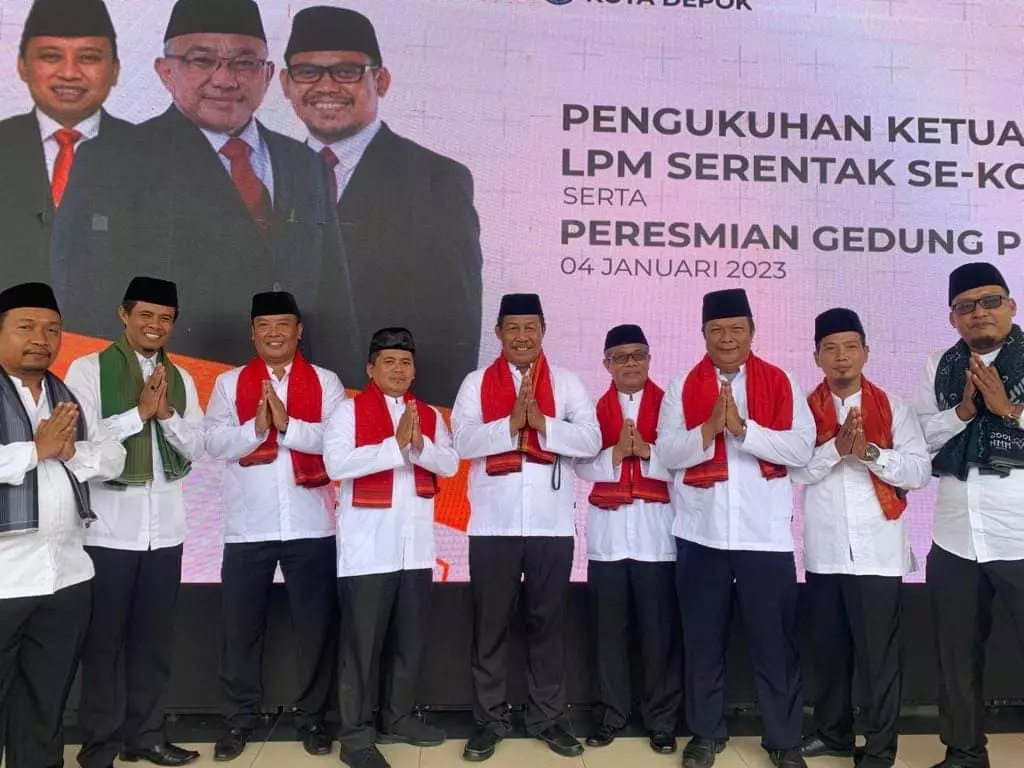 Usai Dikukuhkan, LPM Limo Diharapkan Mampu Bersinergi dengan Aparatur di Wilayah