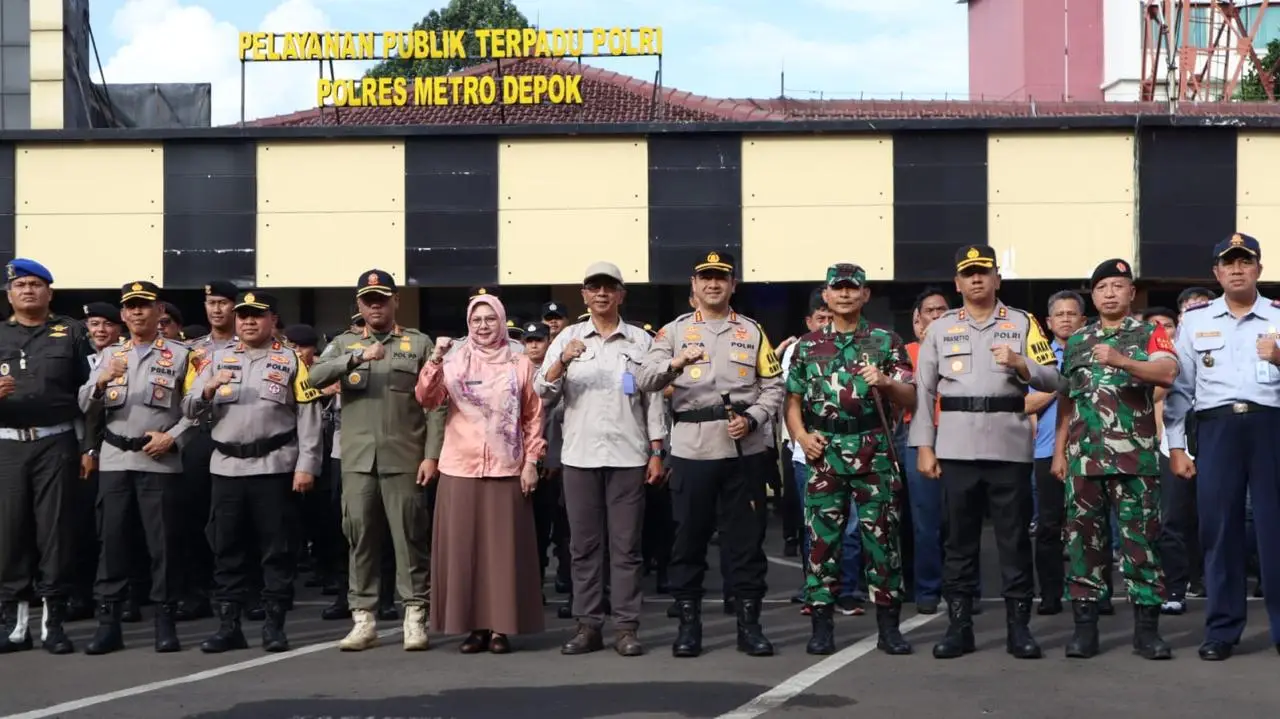 Forkopimda Kota Depok Siaga Pengamanan Malam Tahun Baru 2025