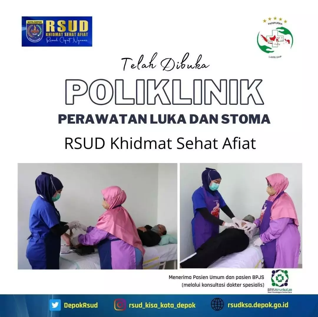 RSUD KiSA Depok Buka Poliklinik Perawatan Luka dan Stoma