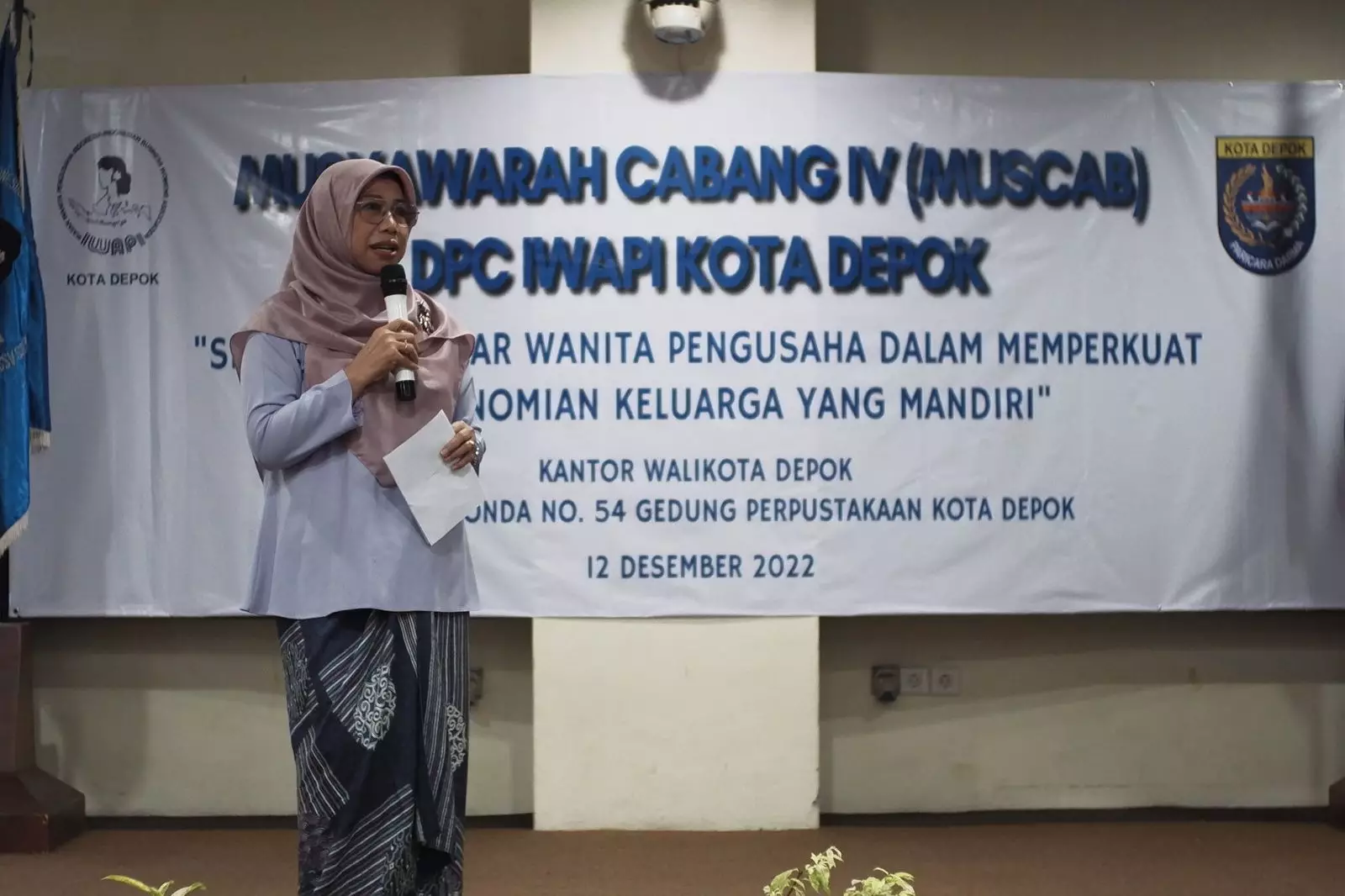 Ketua Dekranasda Hadiri Muscab IV DPC IWAPI Kota Depok