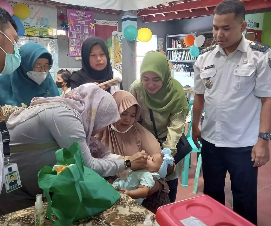 Kelurahan Baktijaya Terus Tingkatkan Capaian Imunisasi Polio