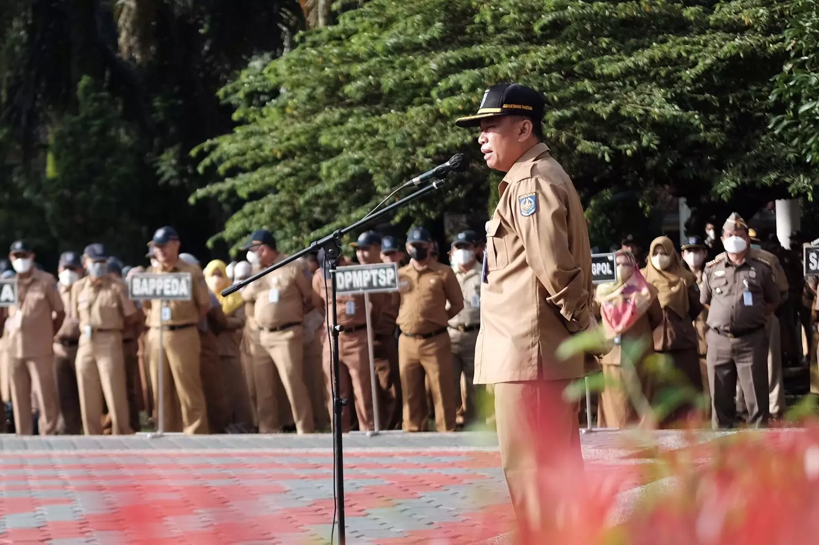 HUT Satpol PP dan Satlinmas, Sekda Depok: Terima Kasih Atas Kontribusinya
