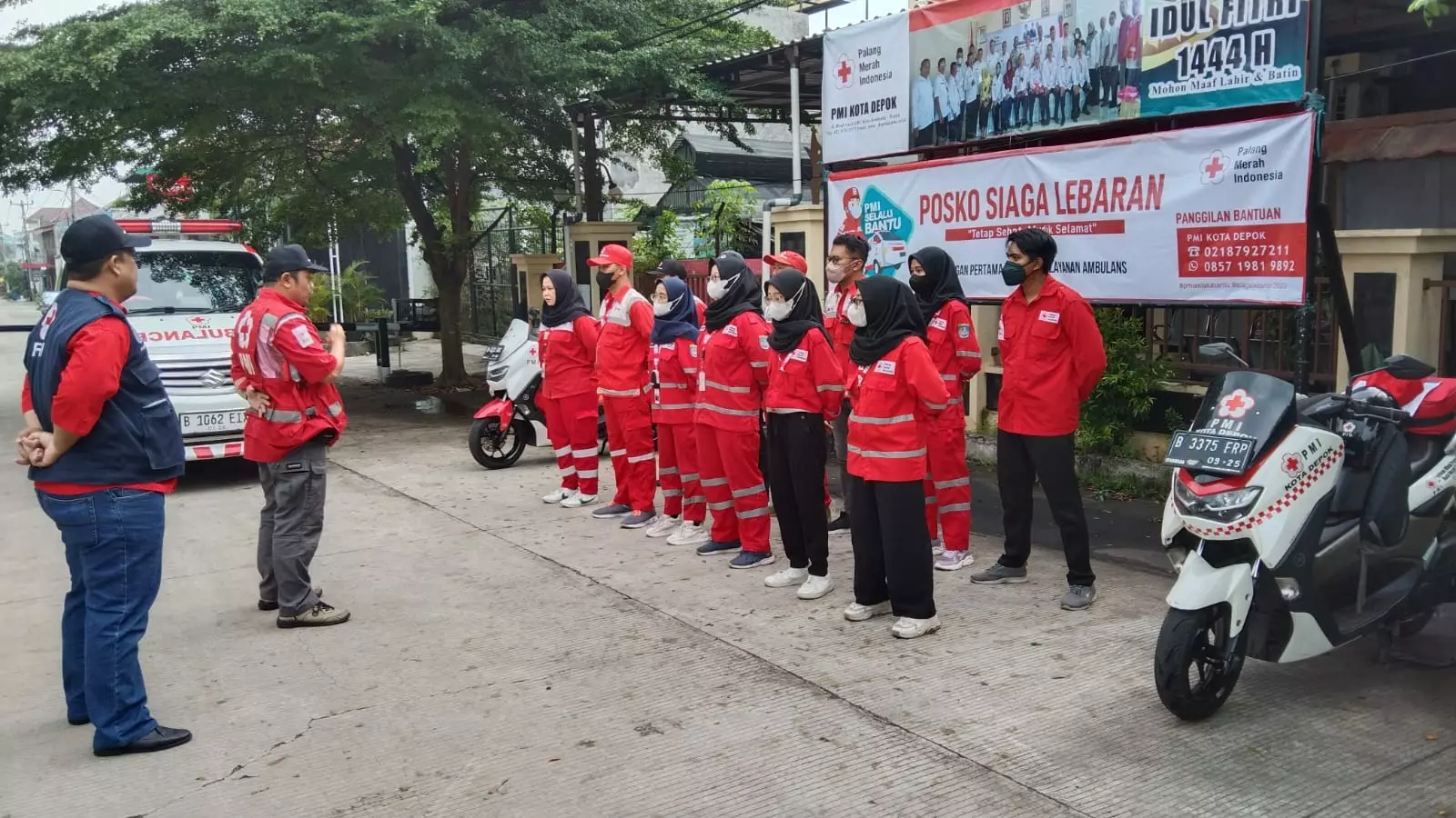 Relawan PMI Depok Siaga 24 Jam selama Libur Lebaran 2023