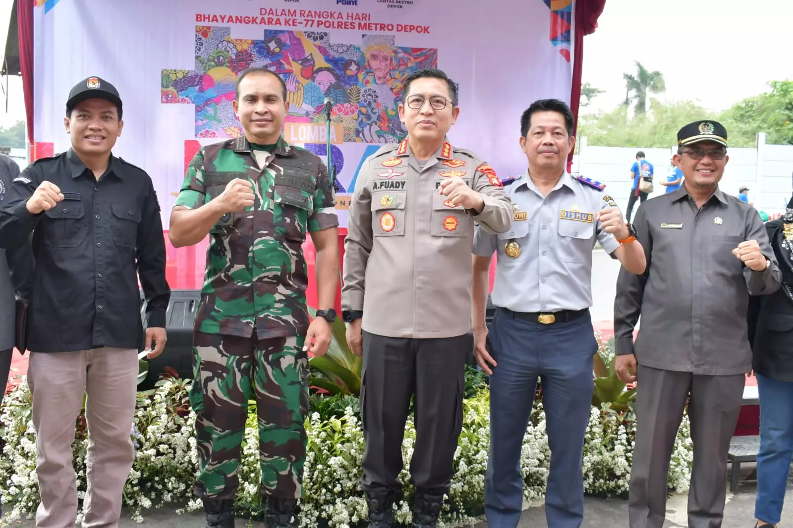 Dandim: Lomba Mural Polres Metro Depok Hasilnya Positif