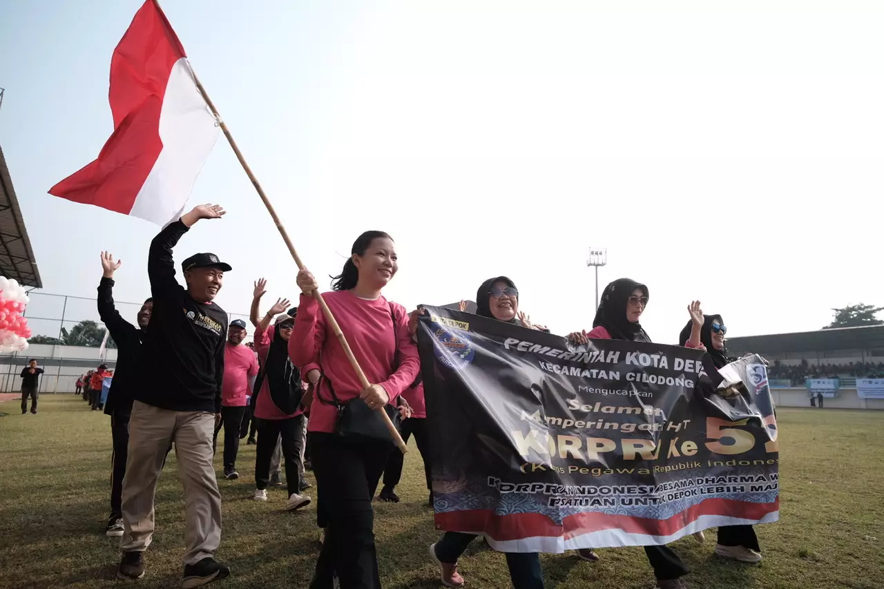 Ratusan ASN Depok Ikuti Defile HUT ke-52 KORPRI dan ke-24 DWP